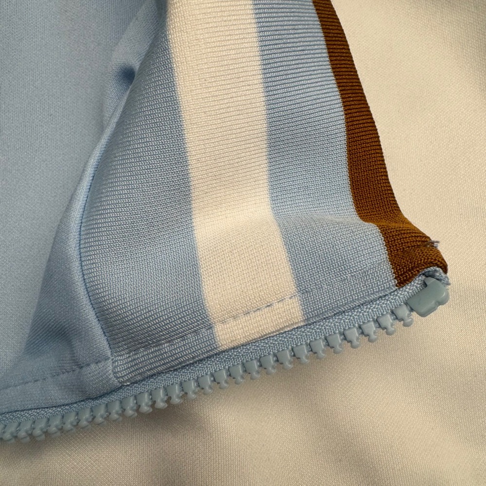 Wild Fable Women's Blue White Track Jacket Full Zip Athletic Retro Size L - Picture 5 of 6